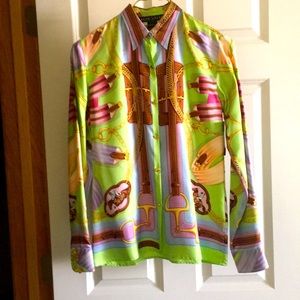 Vintage Black Label Ralph Lauren silk shirt